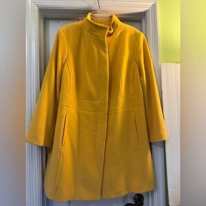 Talbots Mustard Yellow Wool Thinsulate Insulation Coat